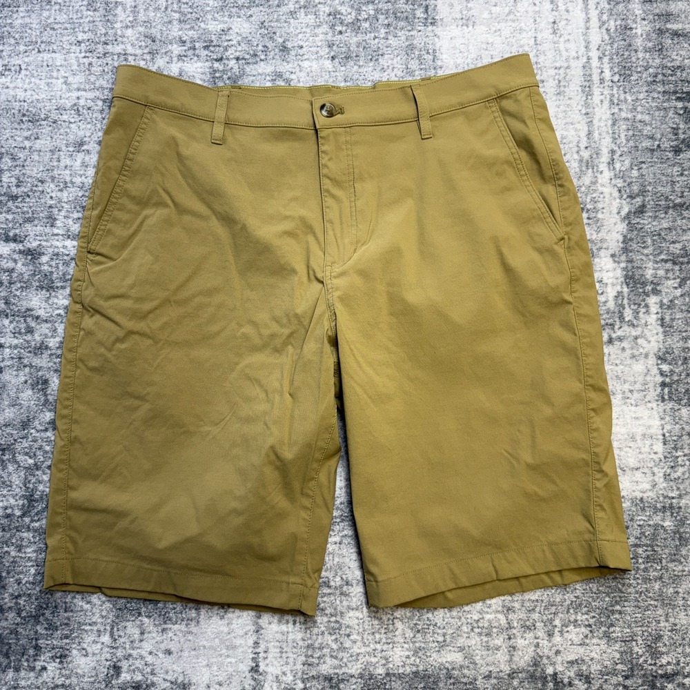 Eddie Bauer Shorts Mens 38 Khaki Performance Chino Hiking Camping Travel 10"